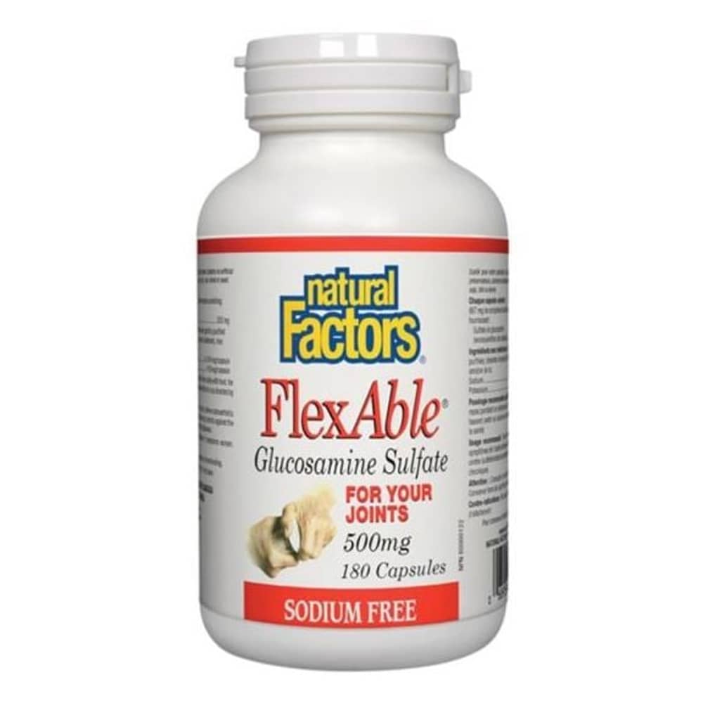 Natural Factors Flexable Glucosamine Sulfate 500mg 180 Capsules