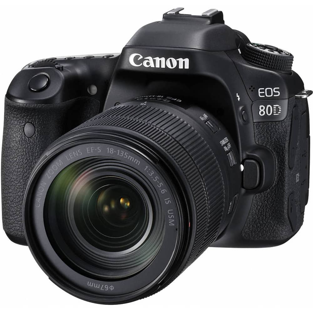 Canon EOS 80D DSLR Camera Black With EFS 18-135mm IS USM Lens Canon EOS 80D DSLR Camera Black With EFS 18-135mm IS USM Lens