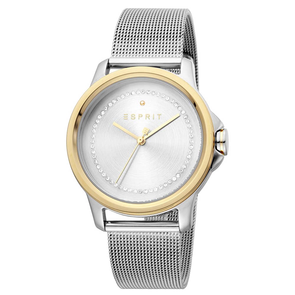 ESPRIT Bout Metallic Grey Stainless Steel Analog Watch For Women ES1L147M0105 ESPRIT Bout Metallic Grey Stainless Steel Analog Watch For Women ES1L147M0105