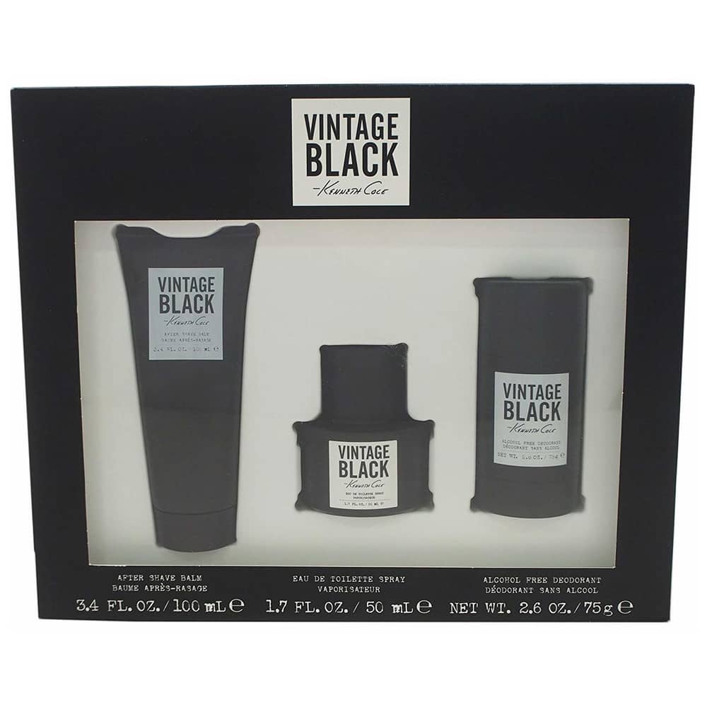 Kenneth Cole Vintage Black Gift Set For Men (Vintage Black 50ml EDT + 100ml After Shave Balm + 75g Deodorant) Kenneth Cole Vintage Black Gift Set For Men (Vintage Black 50ml EDT + 100ml After Shave Balm + 75g Deodorant)