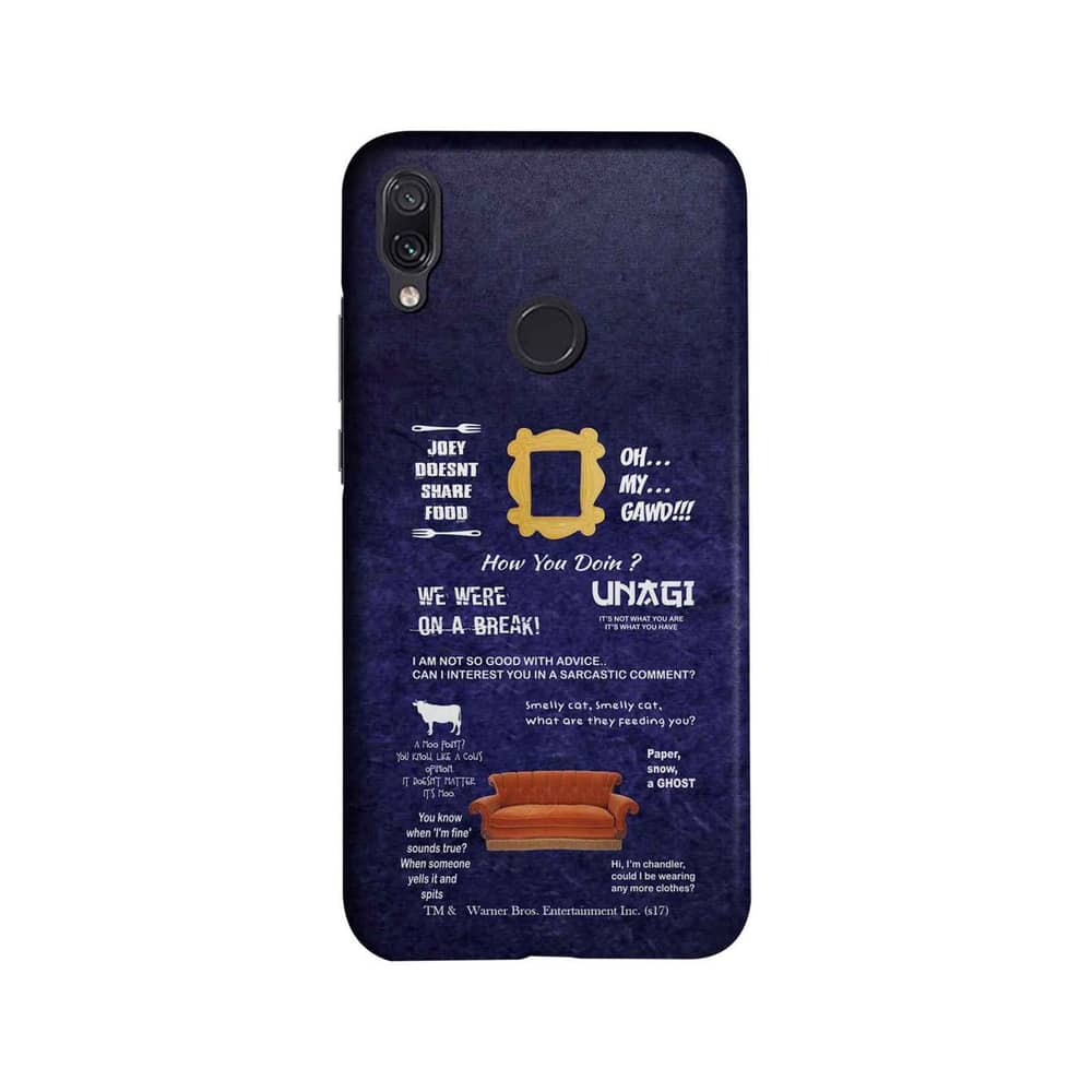 Friends Essentials - Sleek Case for Xiaomi Redmi Note 7 Pro