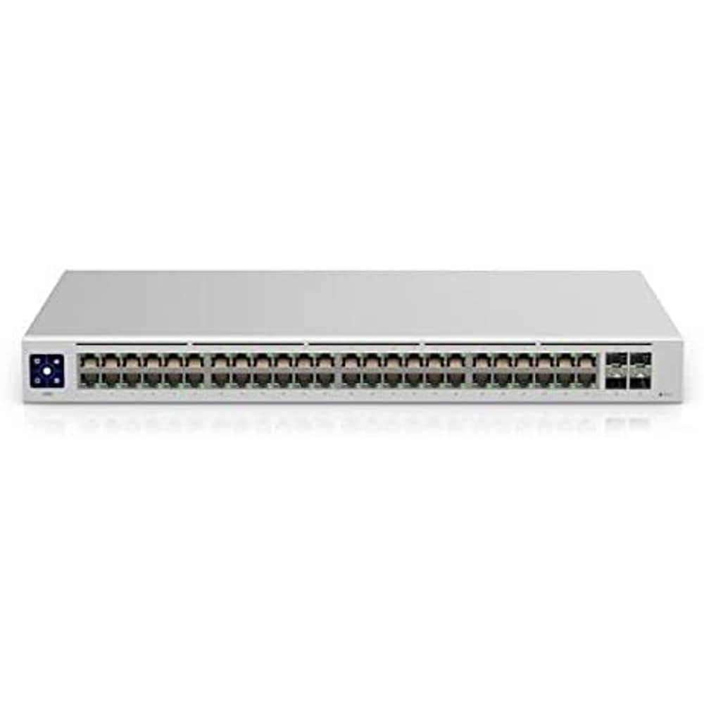 Ubiquiti UniFi Switch 48-Port Gigabit Switch With 4 SFP 1G Ports, SMB Layer 2, 1.3 touch LCM, 40W White Ubiquiti UniFi Switch 48-Port Gigabit Switch With 4 SFP 1G Ports, SMB Layer 2, 1.3 touch LCM, 40W White