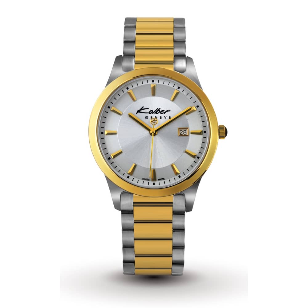 Kolber Classiques 2 Tone Gold Plated Stainless Steel Watch Men K6051211752 Kolber Classiques 2 Tone Gold Plated Stainless Steel Watch Men K6051211752