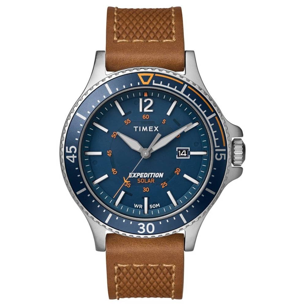 Timex TW4B15000 Ranger Solar Quartz Tan Leather Watch Men Timex TW4B15000 Ranger Solar Quartz Tan Leather Watch Men