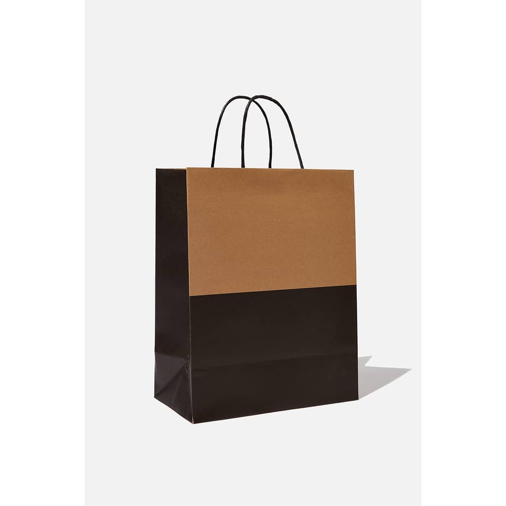 TYPO Get Stuffed Gift Bag-Medium-Craft Black Splice