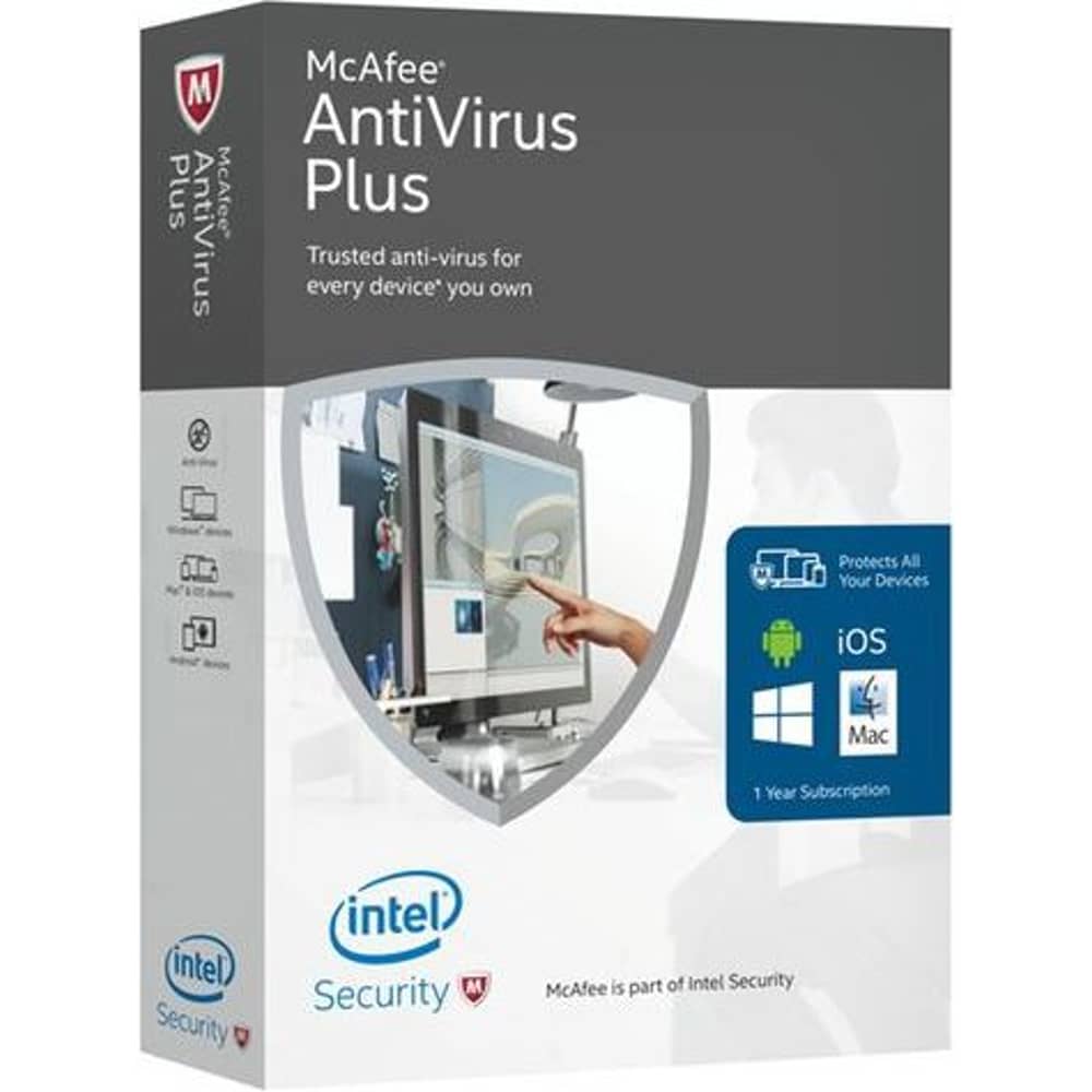 McAfee Antivirus Plus 2016 Software 1User