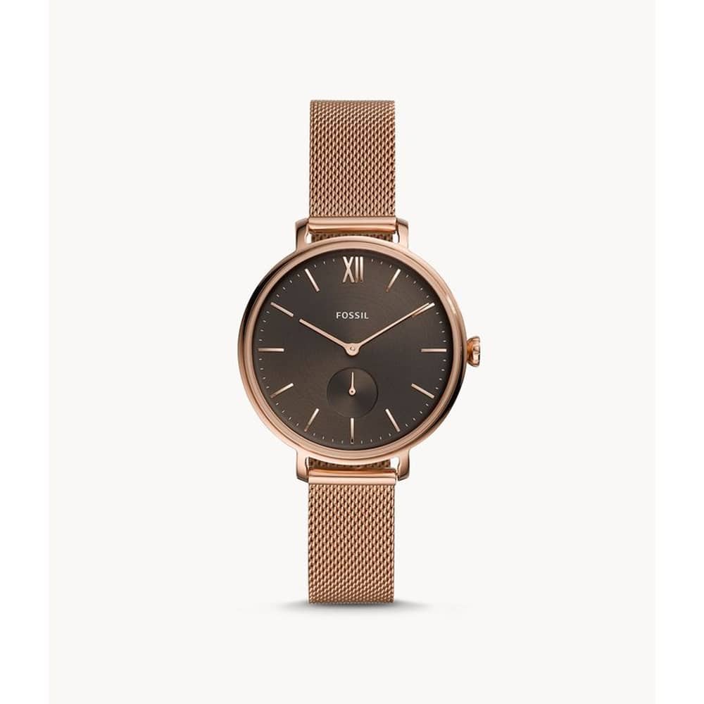 Fossil Kalya Three-Hand Rose-Gold-Tone Stainless-Steel Watch ES4704 Fossil Kalya Three-Hand Rose-Gold-Tone Stainless-Steel Watch ES4704