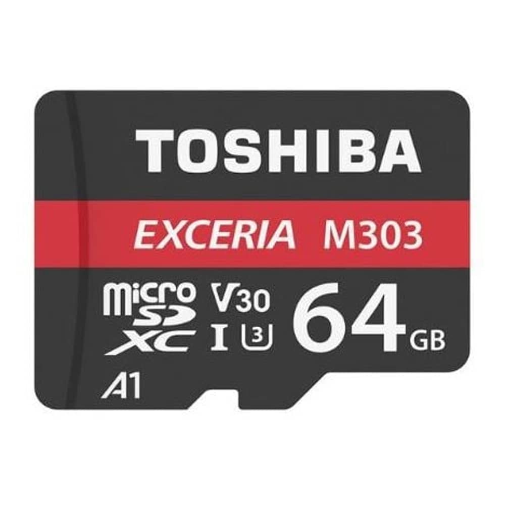 Toshiba 64GB EXCERIA M303 microSD UHS-I U3 Class10 V30 A1 micro SD Card 98MB/s