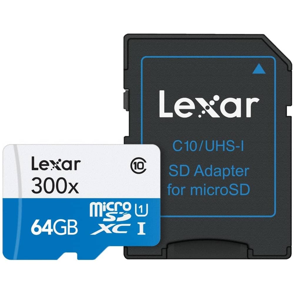 Lexar LSDMI64GB1EU300A High Speed Micro SDXC UHS1 300x 64GB Lexar LSDMI64GB1EU300A High Speed Micro SDXC UHS1 300x 64GB
