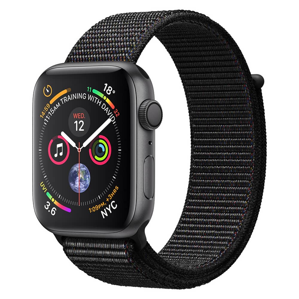 Apple Watch Series 4 GPS + Cellular 44mm Space Grey Aluminum Case With Black Sport Loop Apple Watch Series 4 GPS + Cellular 44mm Space Grey Aluminum Case With Black Sport Loop