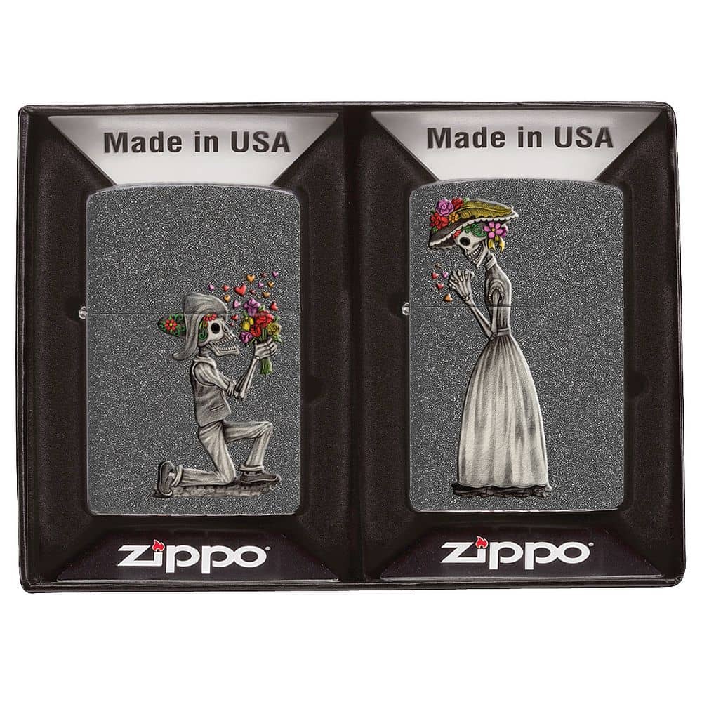 Zippo 28987 Iron Stone Wedding Couple Windproof Lighter Zippo 28987 Iron Stone Wedding Couple Windproof Lighter