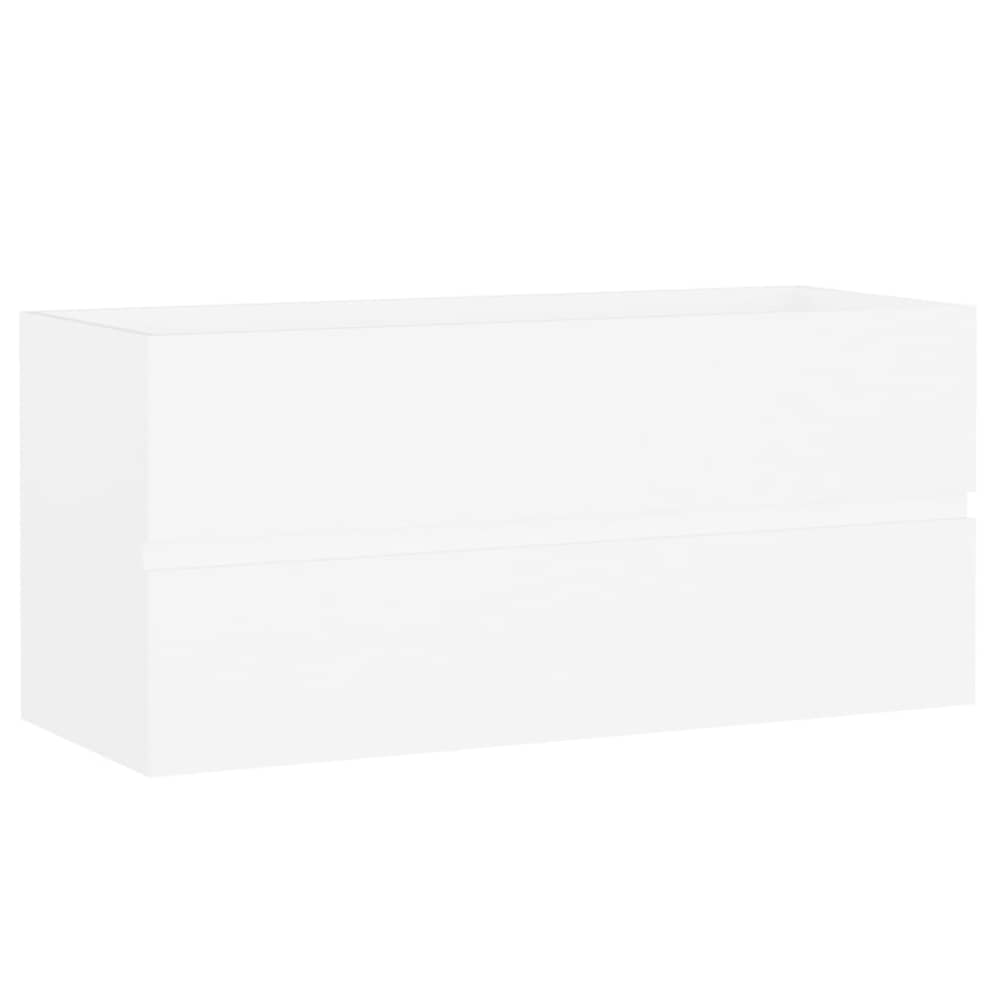 vidaXL Sink Cabinet White 100x38.5x45 cm Engineered Wood
