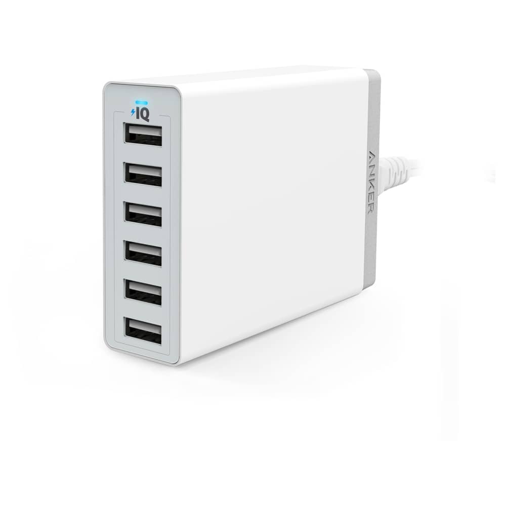 Anker Powerport QC60W 6 Port Wall Adapter White - ANA2123K22