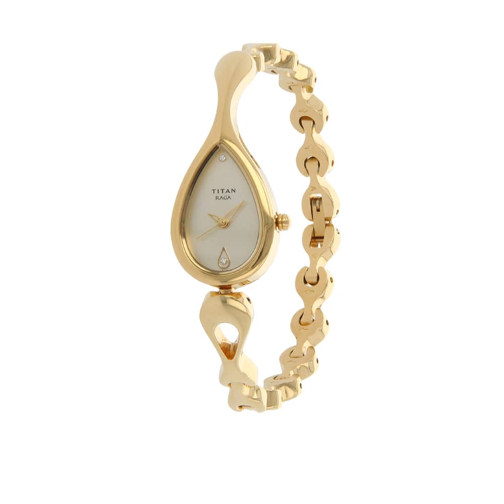Titan 2400YM02, Womens Watch Raga Collection Analog, Gold Dial Gold Stainless Band Titan 2400YM02, Womens Watch Raga Collection Analog, Gold Dial Gold Stainless Band
