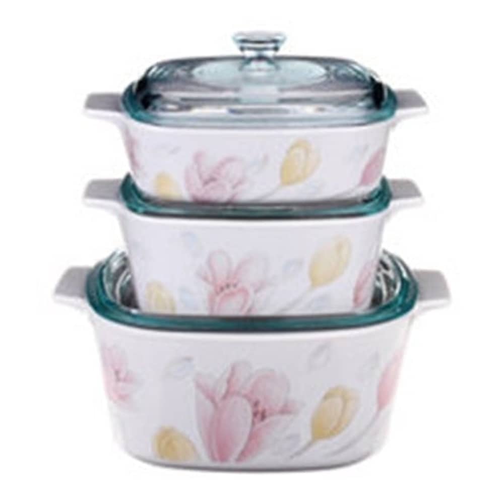 CorningWare 6pcs Casserole Set Elegant City