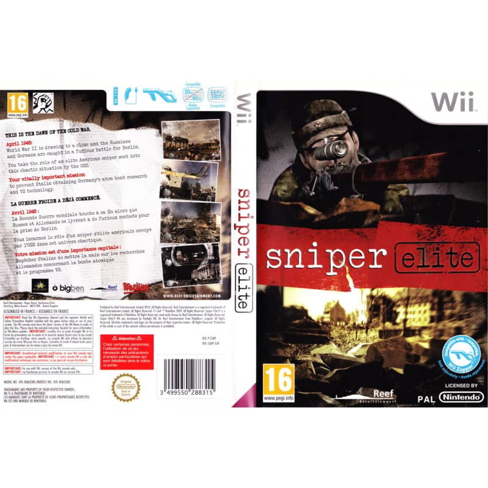 Ninitendo WII Sniper Elite Pal