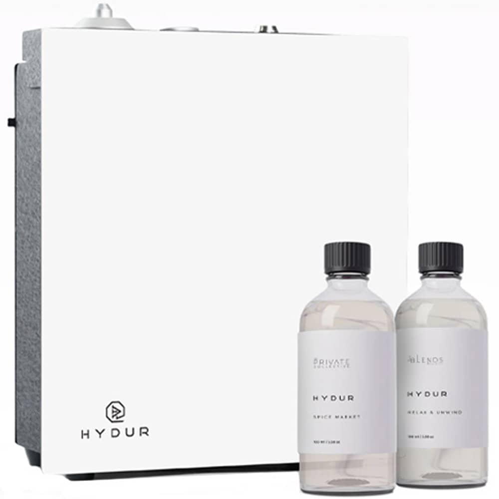 Hydur Grandi Square Diffuser SA100C-WHT-MC + 2 x 100 ml Mixed Collection Scent Oil