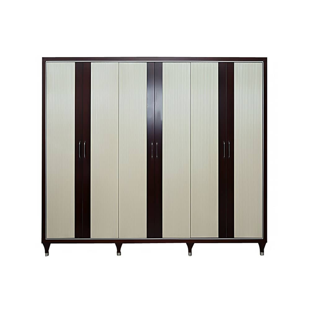 Pan Emirates Flux 6 Door Wardrobe Brown
