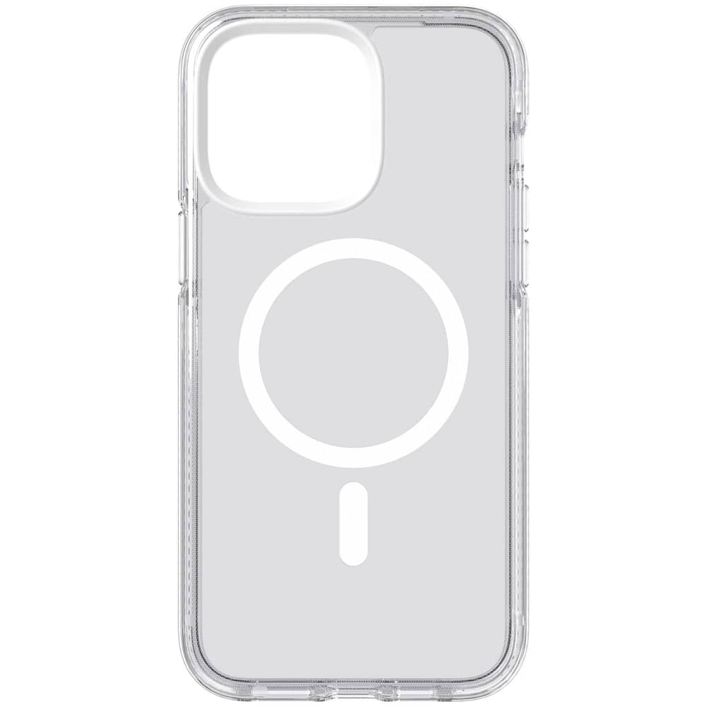 Tech21 Evo Crystal designed for iPhone 14 Pro Max case cover compatible with MagSafe with 16 feet drop protection - White