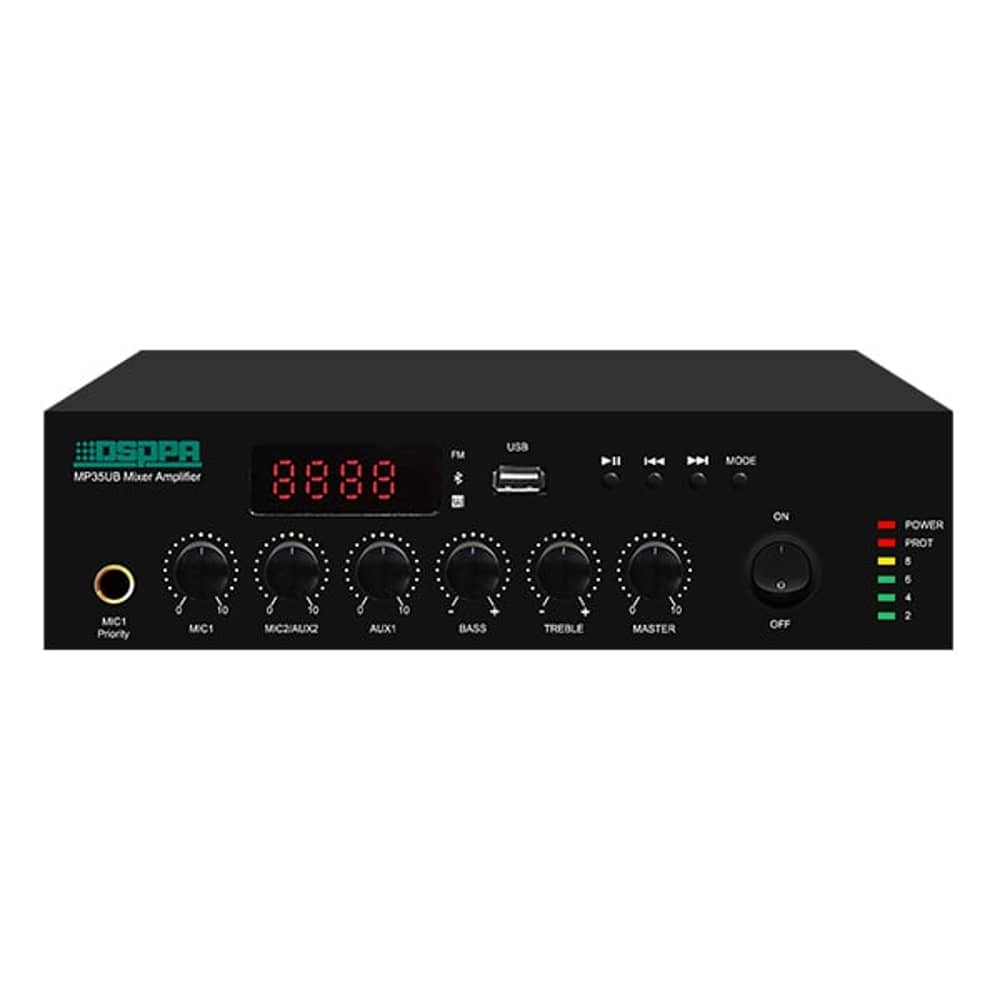 Dsppa 60w Mini Digital Mixer Amplifier With Usb Bluetooth Mp60ub