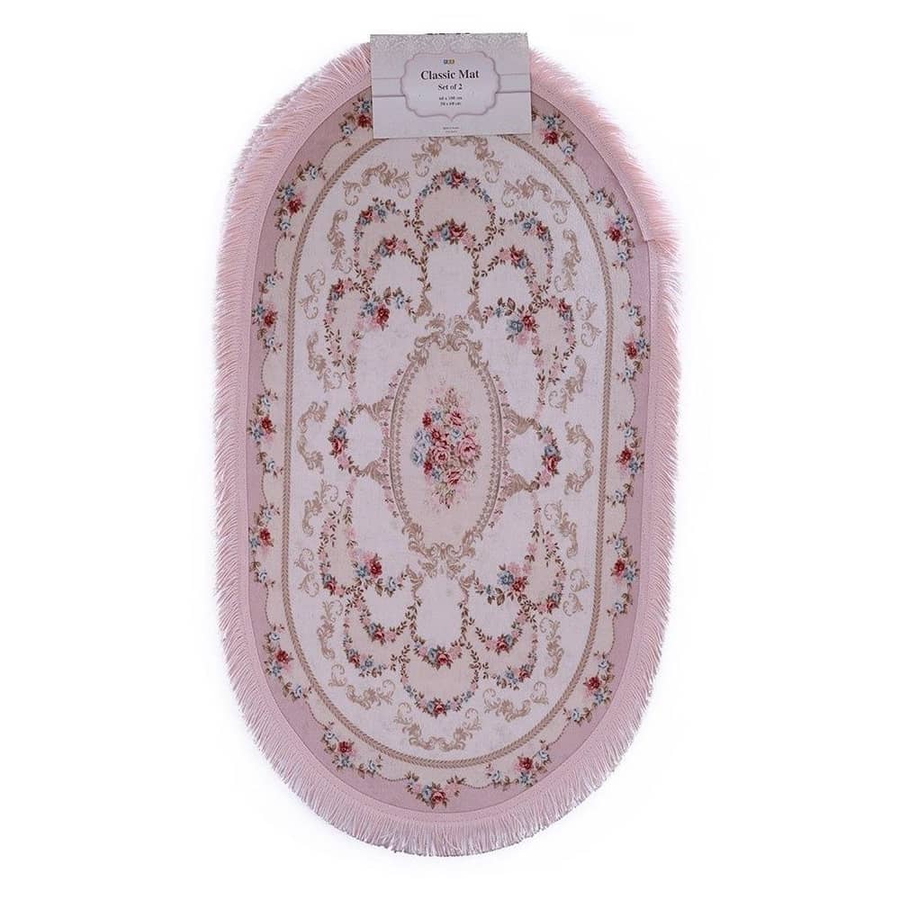 Poyraz Bath Mat Set Light Pink Poyraz Bath Mat Set Light Pink