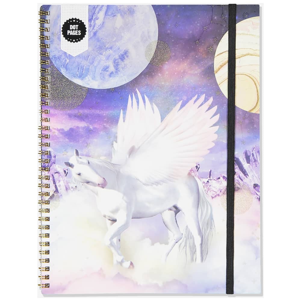 TYPO A4 Spinout Notebook Dot Page-Boho Unicorn TYPO A4 Spinout Notebook Dot Page-Boho Unicorn