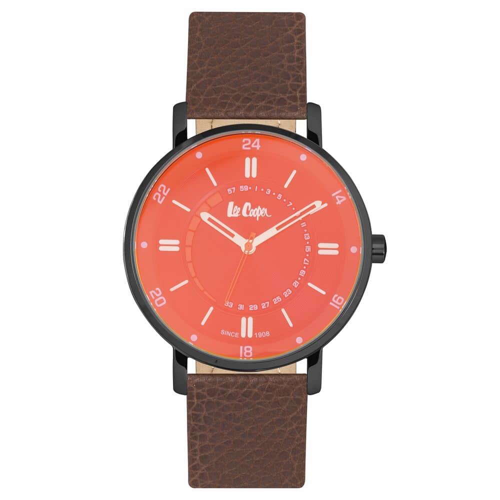 Lee Cooper Brown Leather Men Watch LC06691.652