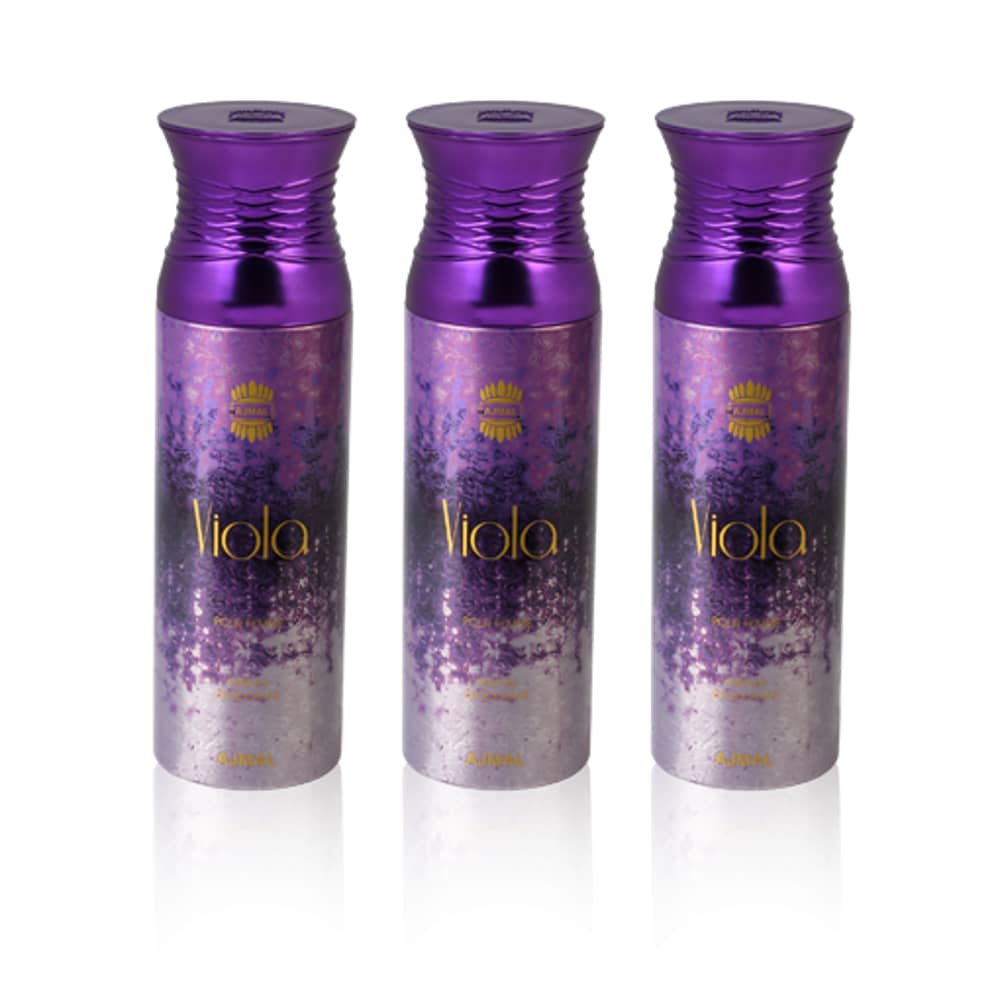 Ajmal Viola Deodorant For Her 3 In 1 Pack 200 Ml Ajmal Viola Deodorant For Her 3 In 1 Pack 200 Ml
