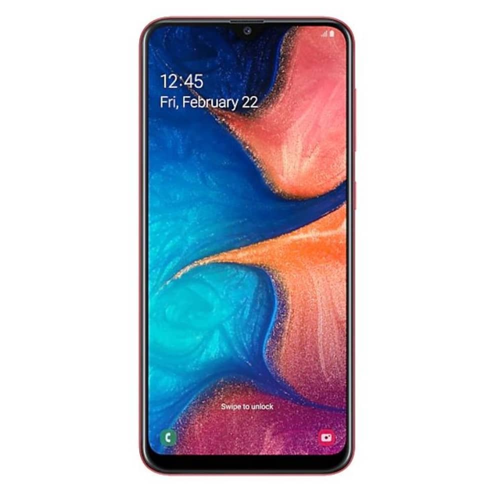Samsung Galaxy A20 32GB Red SM-A205F 4G Dual Sim Smartphone