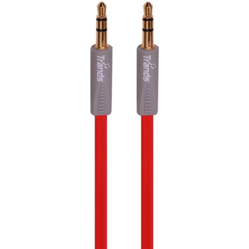 Trands 3.5mm Aux Audio Cable 1m Red Trands 3.5mm Aux Audio Cable 1m Red