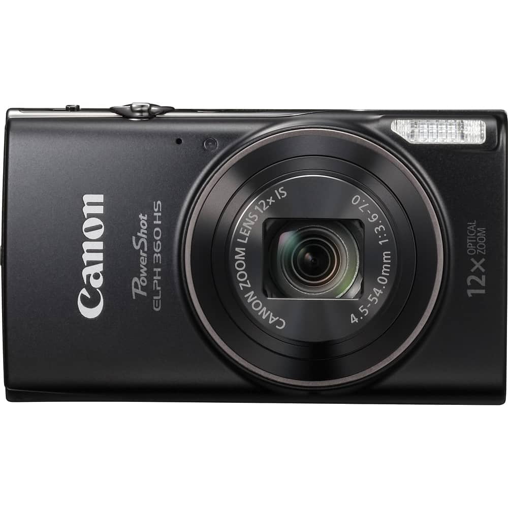 Canon Powershot ELPH 360 HS - 20.2 Megapixel Digital Camera - Black Canon Powershot ELPH 360 HS - 20.2 Megapixel Digital Camera - Black