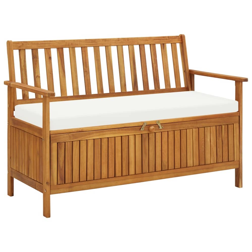 vidaXL Garden Storage Bench Solid Acacia Wood 120x63x84 cm vidaXL Garden Storage Bench Solid Acacia Wood 120x63x84 cm