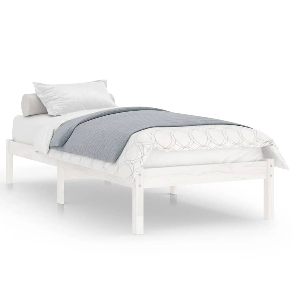 Vidaxl Bed Frame White Solid Wood Pine 90x200 Cm Vidaxl Bed Frame White Solid Wood Pine 90x200 Cm