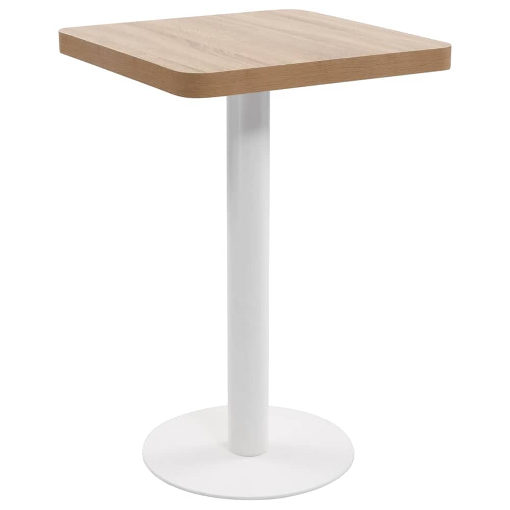 vidaXL Bistro Table Light Brown 50x50 cm MDF vidaXL Bistro Table Light Brown 50x50 cm MDF