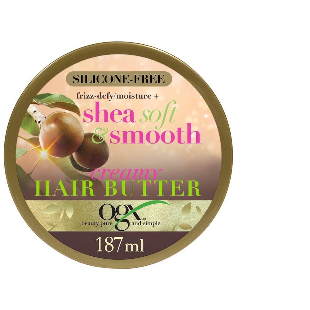 OGX Hair Butter Frizz-Defy/Moisture + Shea Soft & Smooth Silicone-Free 187ml