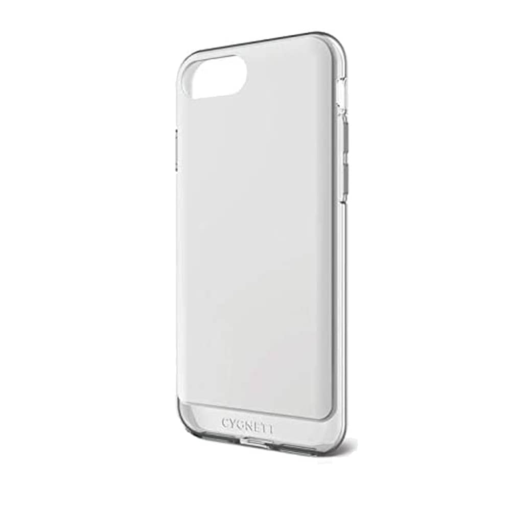 Cygnett Phone Cover Glossy Slim Shockproof and Anti-Drop Protection Bumper Case with Soft TPU Protective - iPhone 7 Plus / 8 Plus - Thermoplastic Polyurethane - White / Crystal