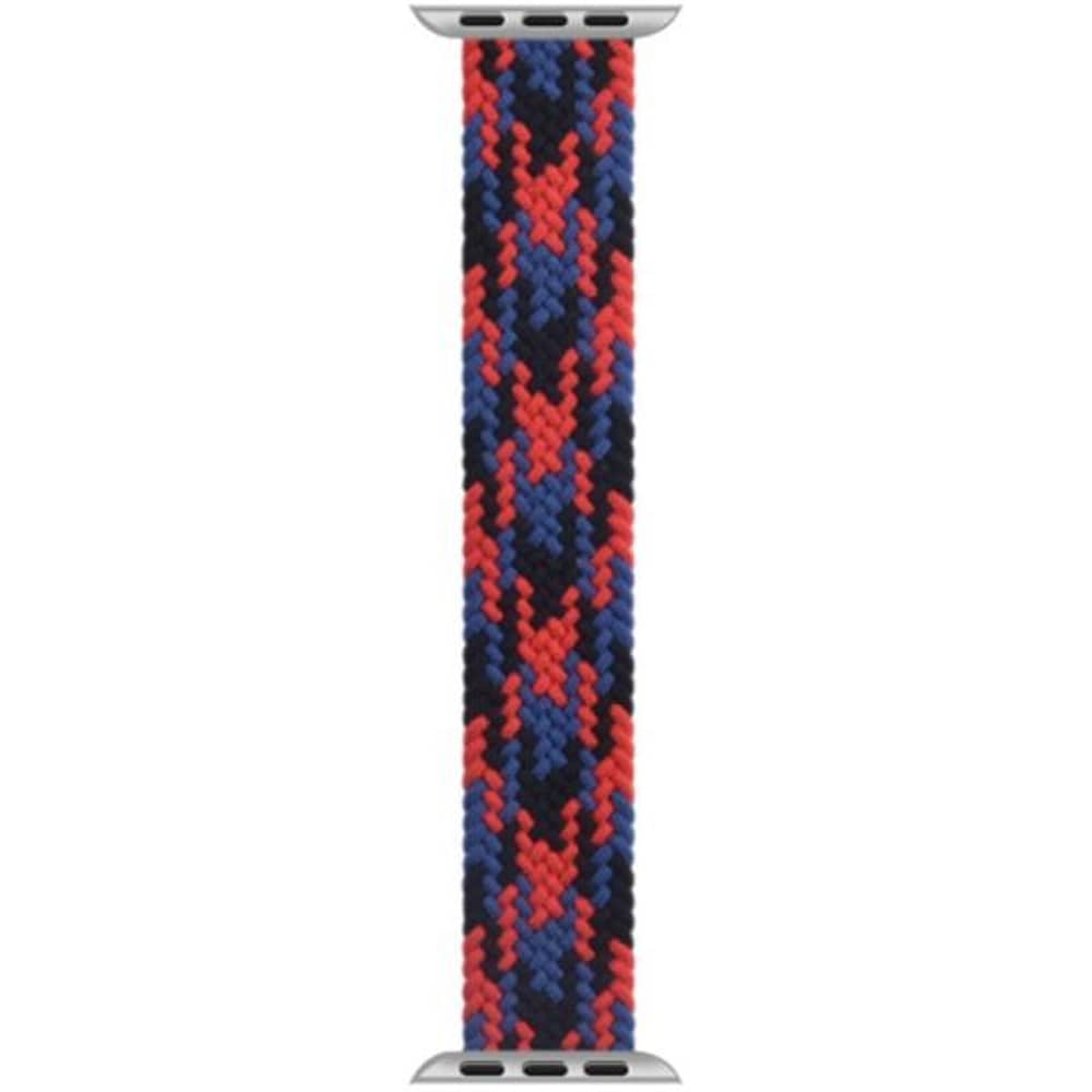 Hyphen Braided Watch Band Medium 40/38mm For Apple Watch Black/Red