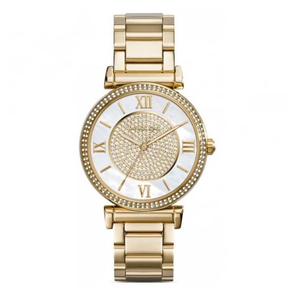 Michael Kors Catlin Gold Tone Metal Watch Women MK3332