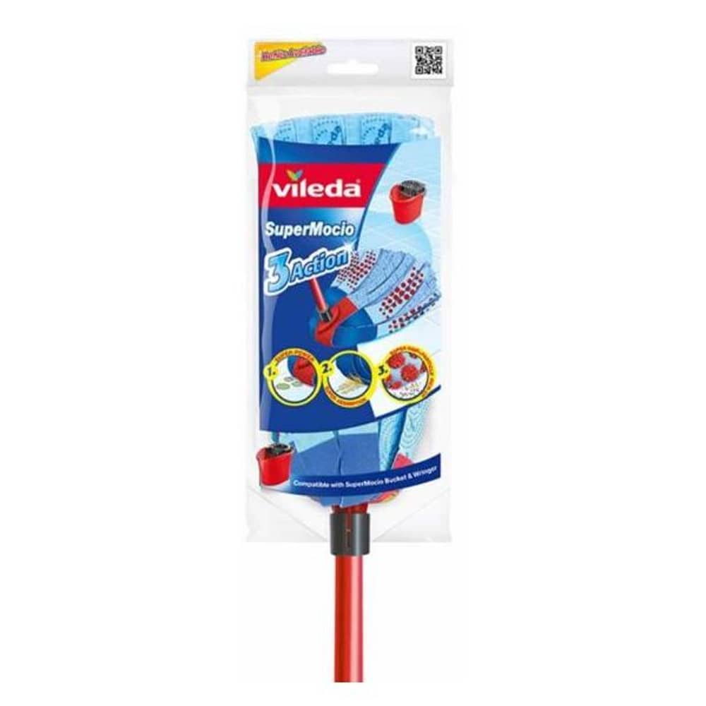 Vileda 3 Action Supermocio Floor Mop With Stick