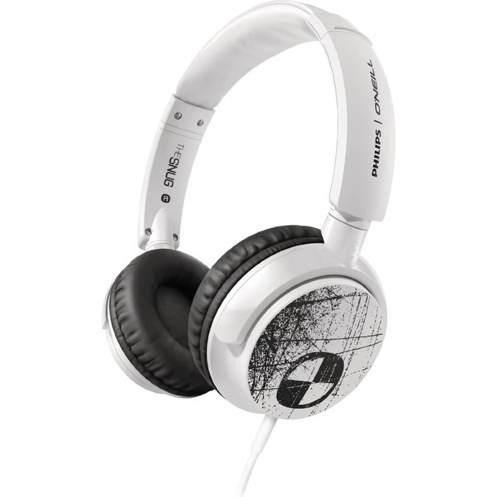 Philips SHO4300WT00 Oneill The Snug On Ear Headphone White Philips SHO4300WT00 Oneill The Snug On Ear Headphone White