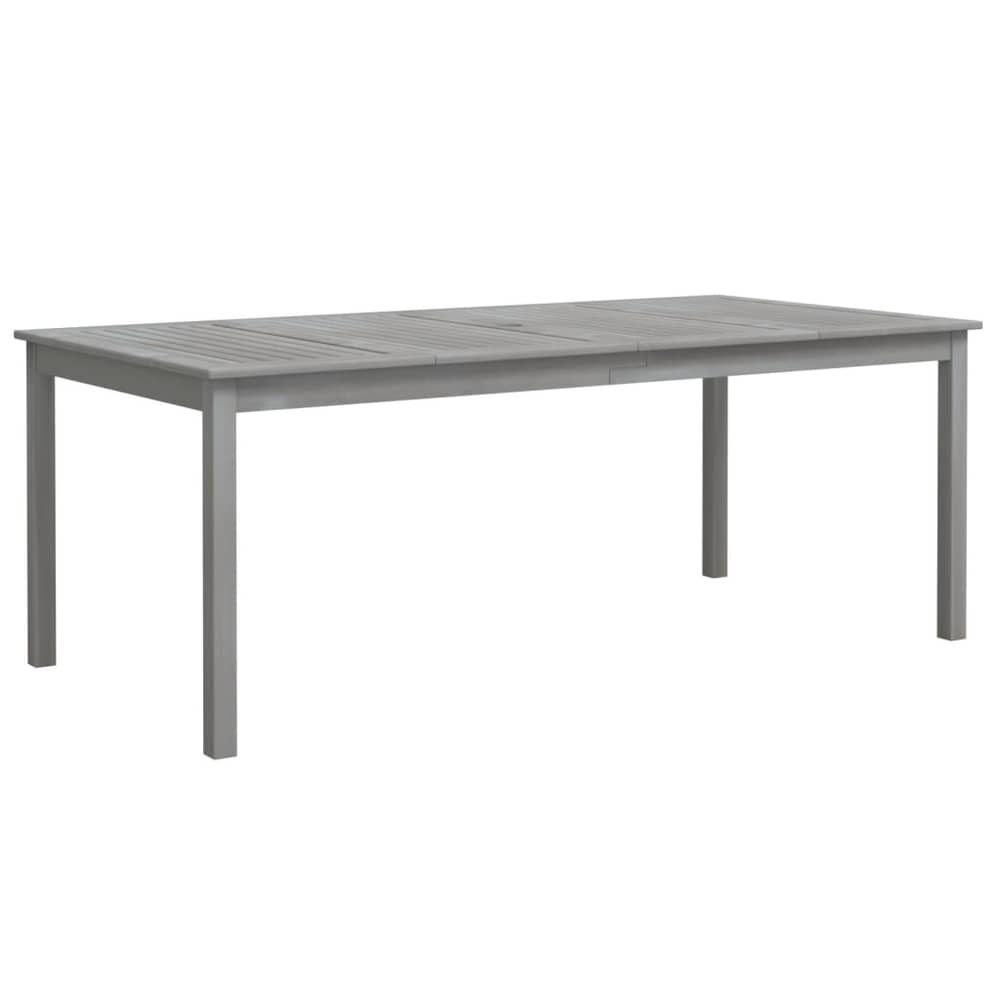 vidaXL Garden Table Grey 200x100x75 cm Solid Wood Acacia vidaXL Garden Table Grey 200x100x75 cm Solid Wood Acacia