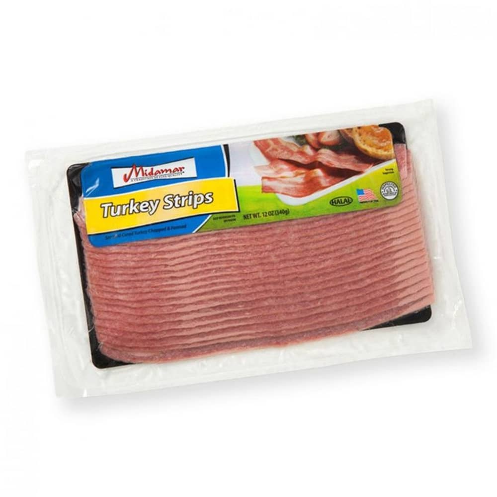 Midamar Turkey Breakfast Strips 340g