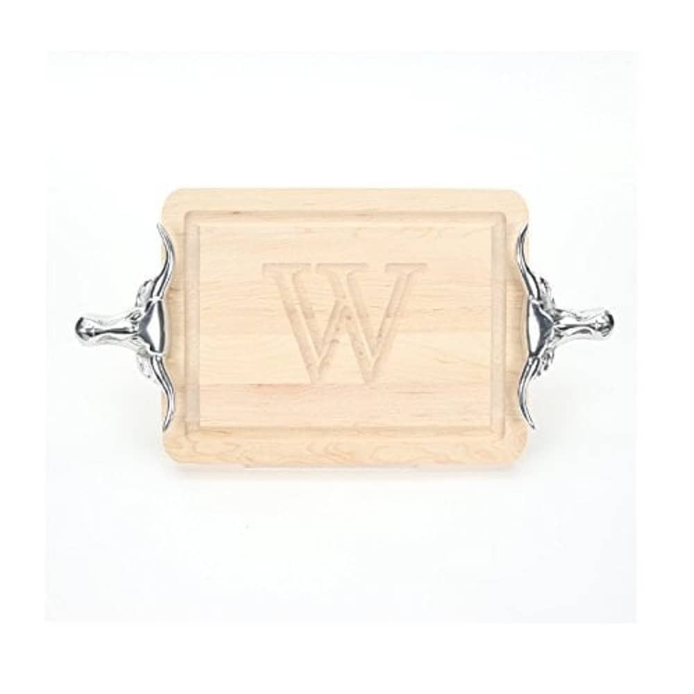 Bigwood Boards Cutting Board With Longhorn Handles, Monogrammed Cutting Board, Small Cheese Board, Maple Wood Serving Tray, Bigwood Boards Cutting Board With Longhorn Handles, Monogrammed Cutting Board, Small Cheese Board, Maple Wood Serving Tray,
