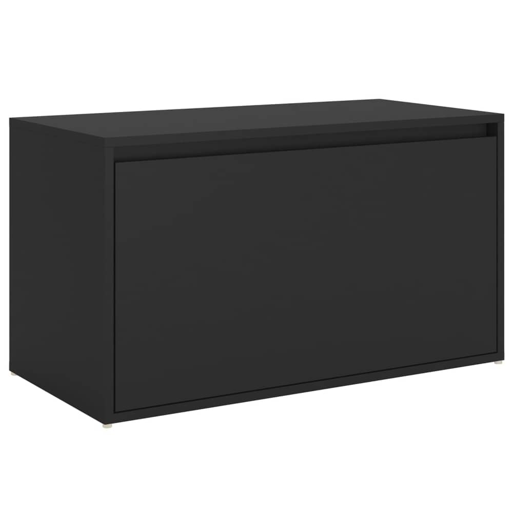 Vidaxl Hall Bench 80x40x45 Cm Black Engineered Wood Vidaxl Hall Bench 80x40x45 Cm Black Engineered Wood
