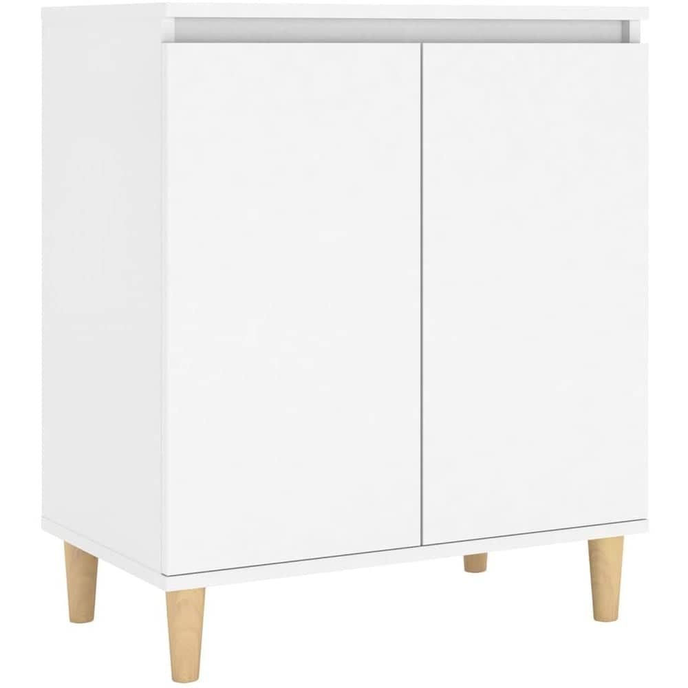 Vidaxl Sideboard With Solid Wood Legs White 60x35x70 Cm Chipboard Vidaxl Sideboard With Solid Wood Legs White 60x35x70 Cm Chipboard