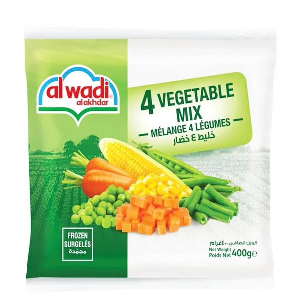 Al Wadi Frozen 4 Vegetable Mix 400g