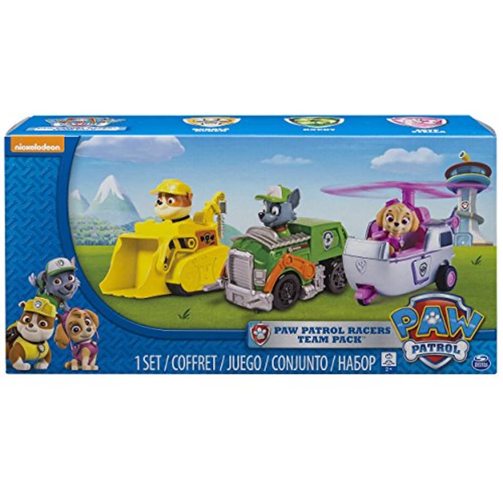 Paw Patrol Racers 3-Pack Vehicle Set, Rubble/Rocky/Skye Paw Patrol Racers 3-Pack Vehicle Set, Rubble/Rocky/Skye