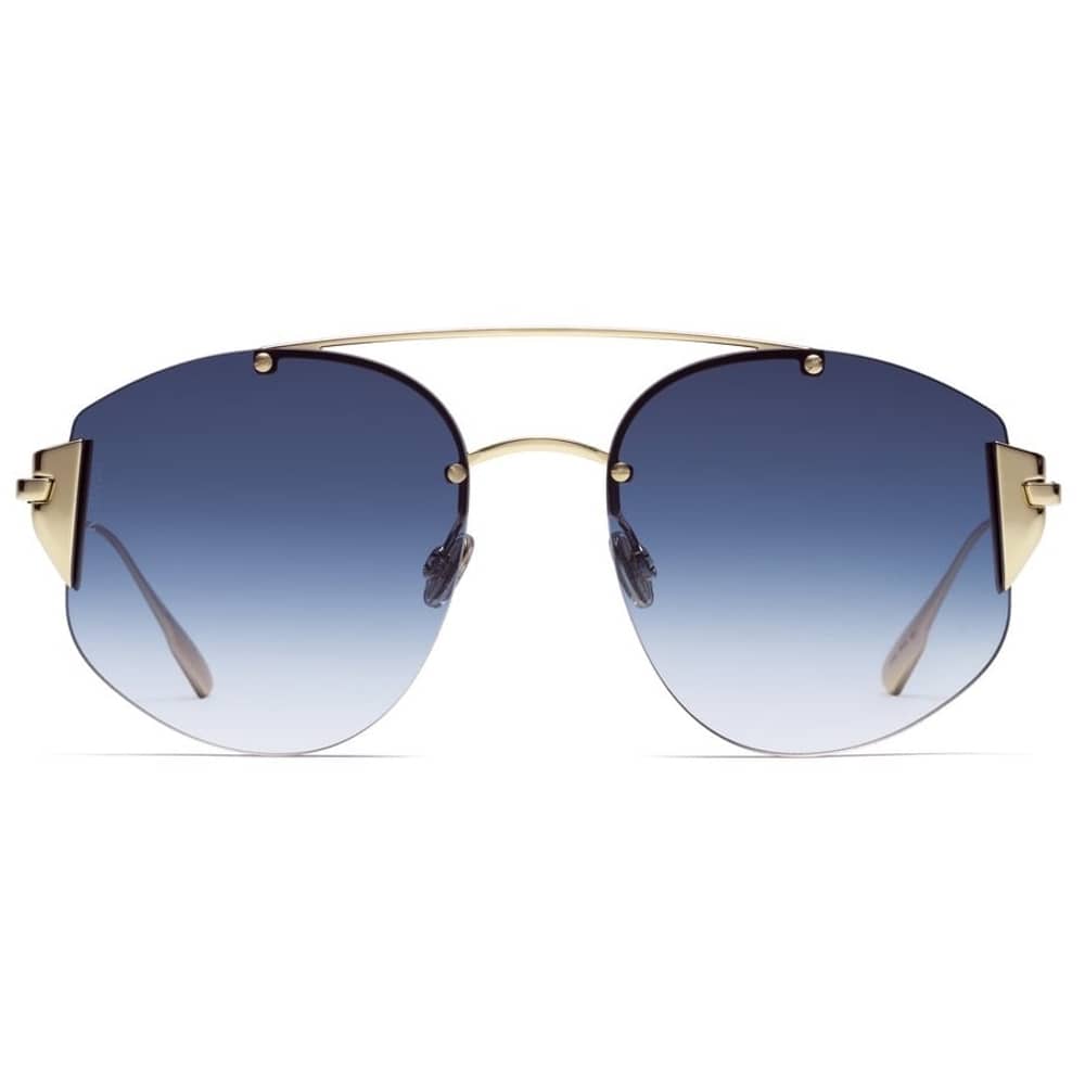 Dior CD-STRONGER-00058NE Round Titanium Black/Gold Women Sunglasses