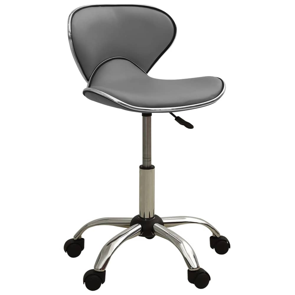 vidaXL Office Chair Grey Faux Leather vidaXL Office Chair Grey Faux Leather