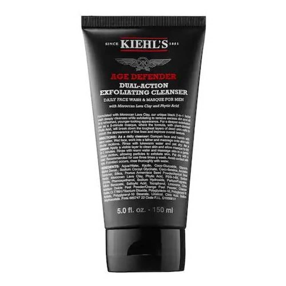 Kiehls Age Defender Dual Act Exfoliating Cleanser 150ml For Men